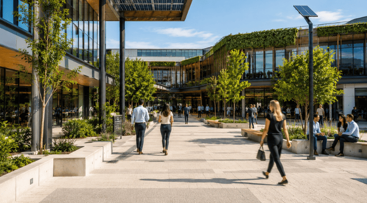 cpted sustainable architecture showing safe, cost‑efficient walkways