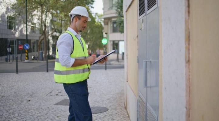 cpted consultant conducting a site-specific safety assessment in an urban area